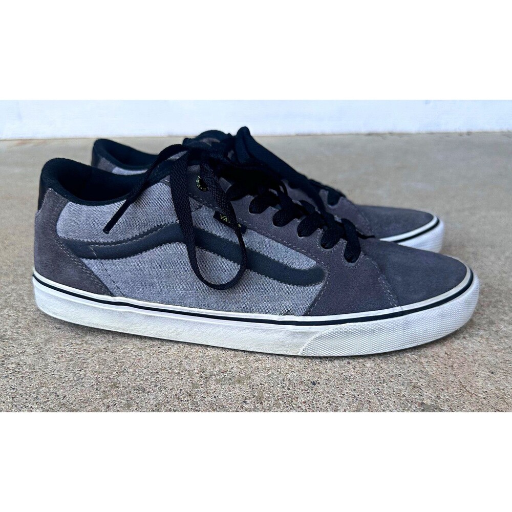 Vans Camden Deluxe Men’s Canvas Lace-Up Sneakers Gray/Black US 11 EU 44.5